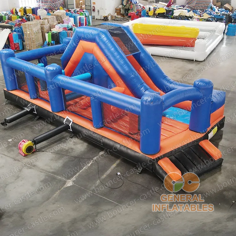Water slide with sealed pool