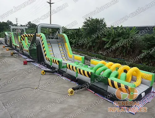 Water slide with sealed pool