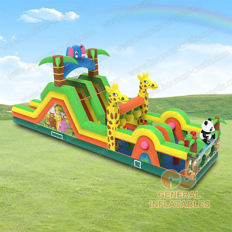 Water slide with sealed pool