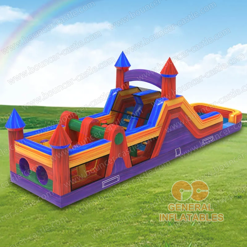 Water slide with sealed pool