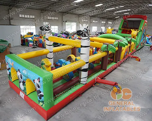 Jungle animal obstacle course