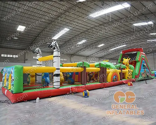 Jungle animal obstacle course