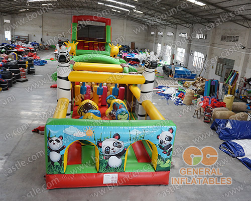 Jungle animal obstacle course