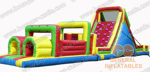 GO-56 60ftl Inflatable Slide Obstacle Course