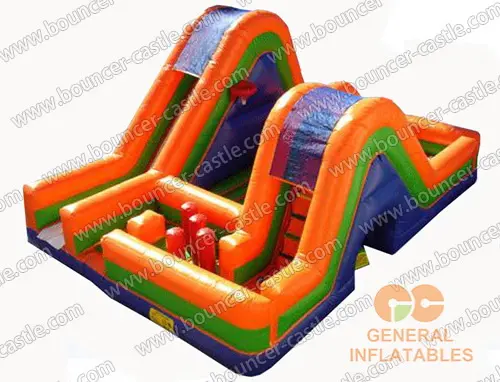 Water slide with sealed pool