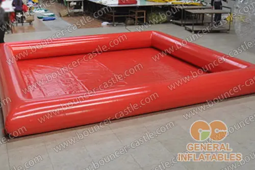 Water slide with sealed pool