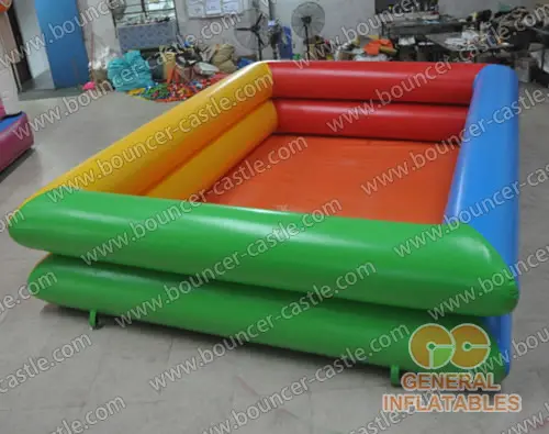 Water slide with sealed pool