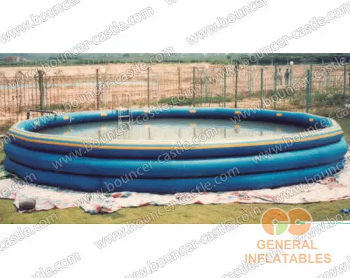 Water slide with sealed pool