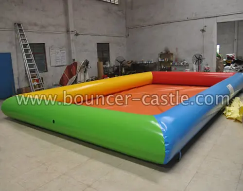 Water slide with sealed pool