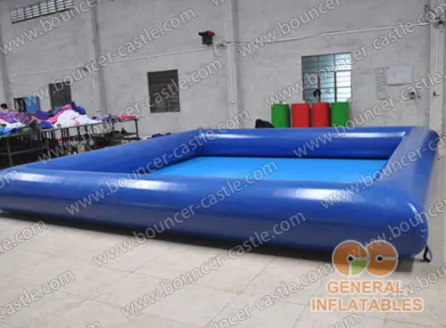 Water slide with sealed pool