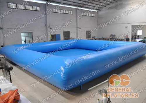 Water slide with sealed pool