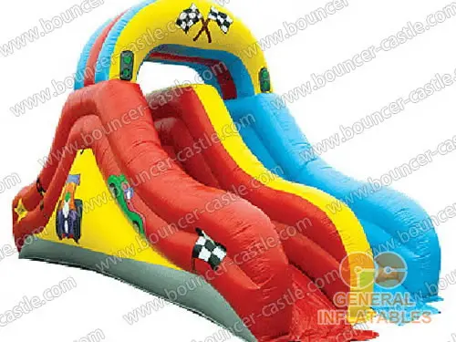 Water slide with sealed pool