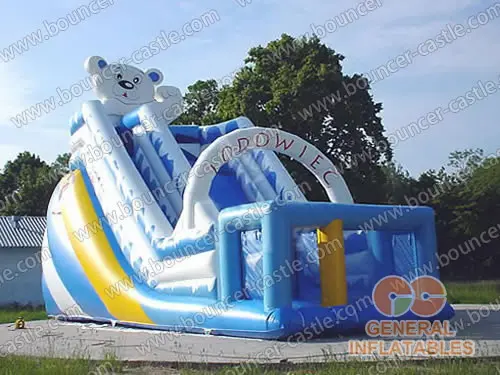 Water slide with sealed pool