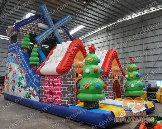 Water slide with sealed pool