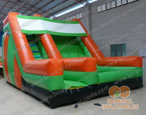 Water slide with sealed pool