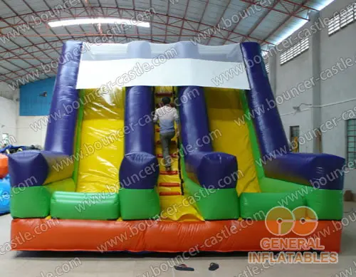 Water slide with sealed pool