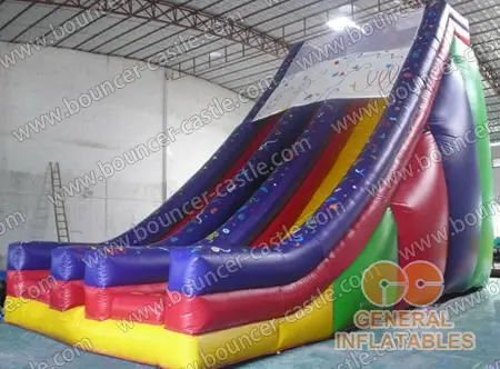 Water slide with sealed pool