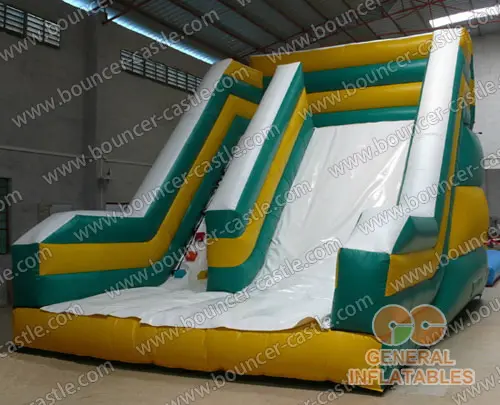 Water slide with sealed pool