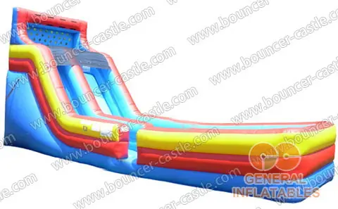 Water slide with sealed pool