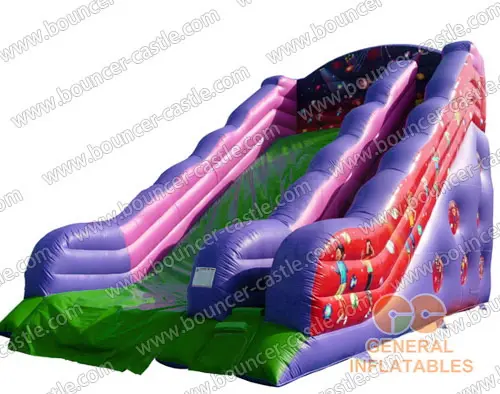 Water slide with sealed pool