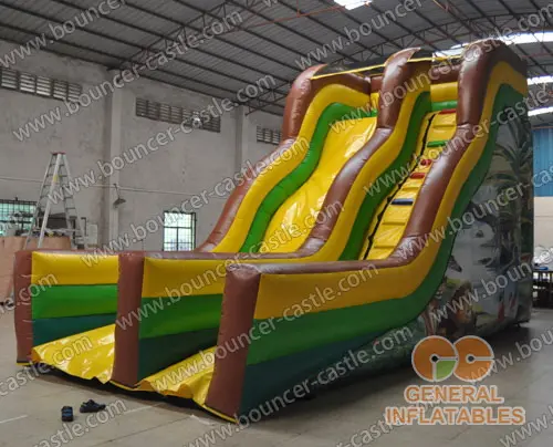 Water slide with sealed pool