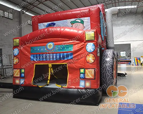  Inflatable truck slides