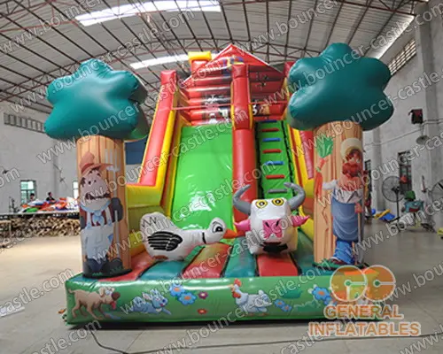  Inflatable farm slide