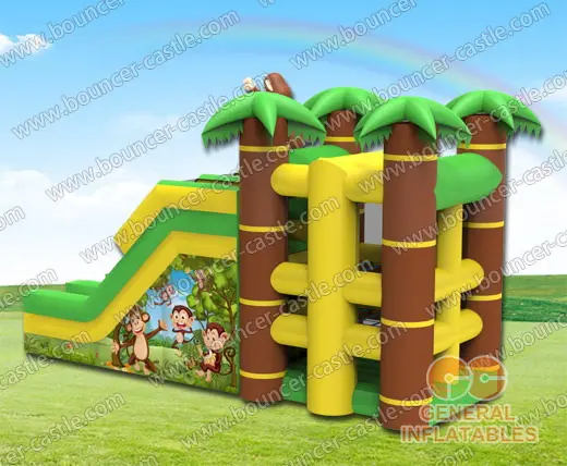  Jungle theme spider climb slide