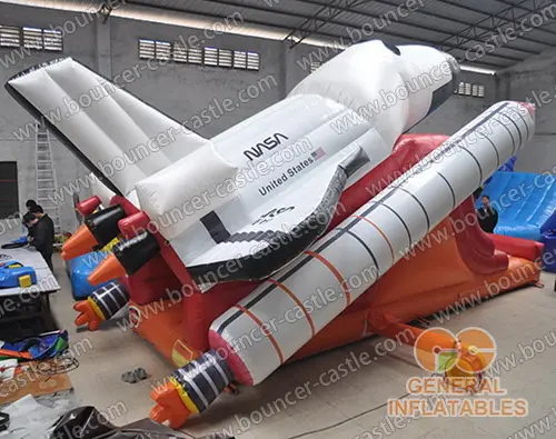  Space shuttle inflatable slide