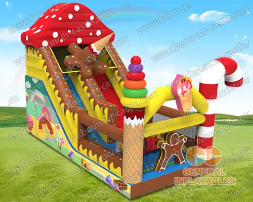   Inflatable candy slide