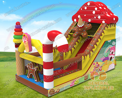 Inflatable candy slide