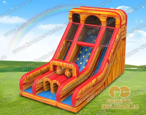  Inflatable lava dual slide