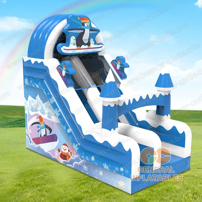 Water slide with sealed pool