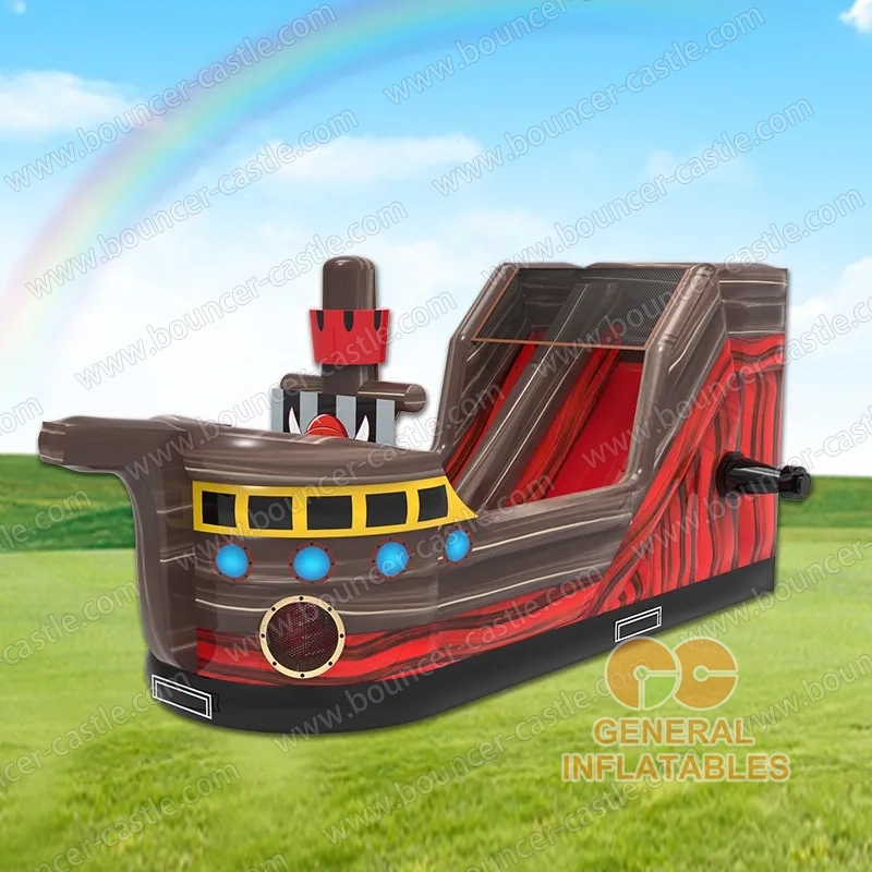 Pirate Ship Inflatable Slide