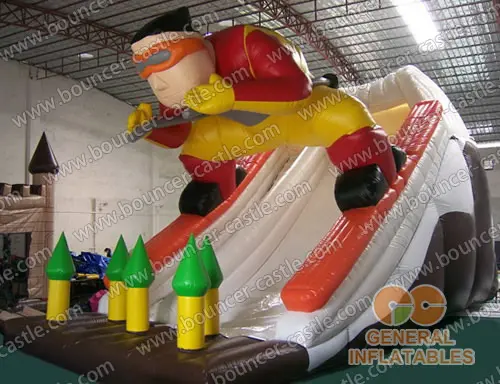  Inflatable skier slide