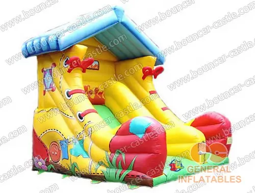 Water slide with sealed pool