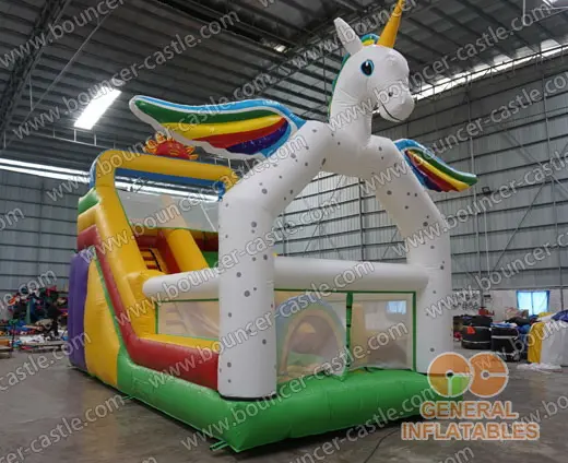  Unicorn inflatable slide