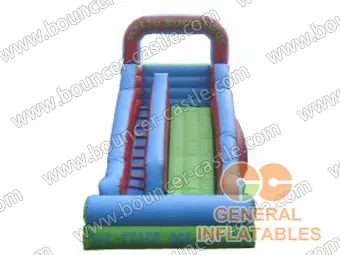 Water slide with sealed pool