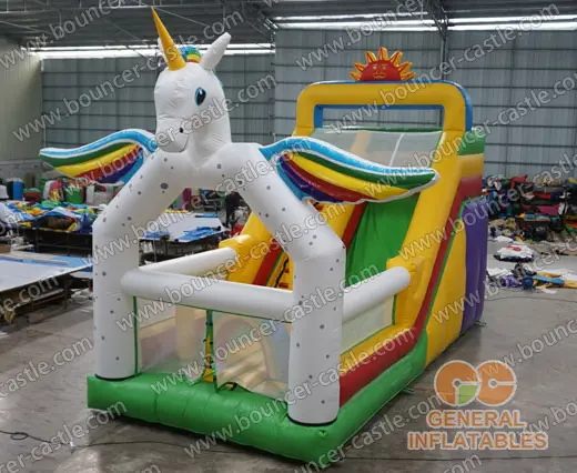  Unicorn inflatable slide