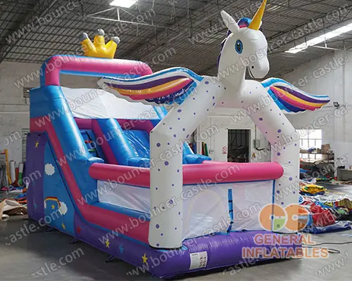  Unicorn inflatable slide