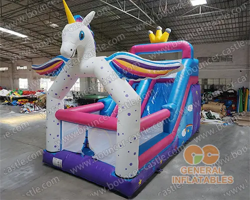  Unicorn inflatable slide