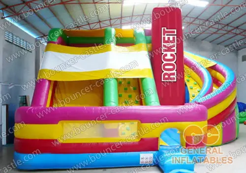 Inflatable fortress slide