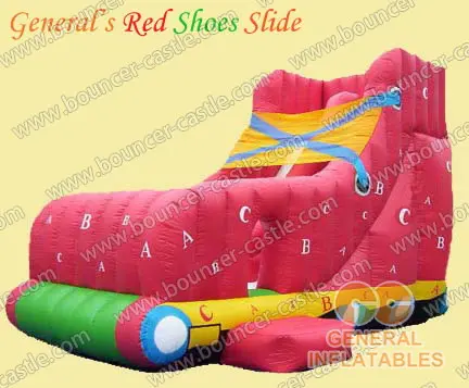  Inflatable red shoes slide