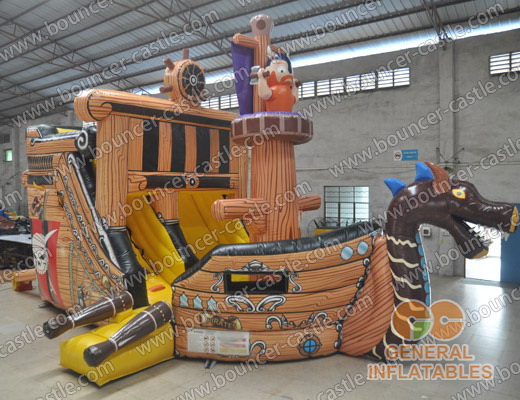 GS-77 Pirate ship inflatable slide
