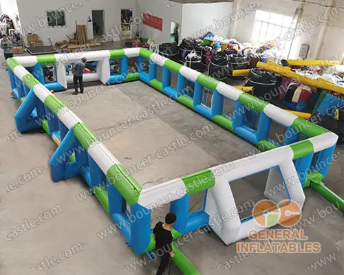 Inflatable football court