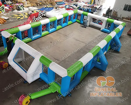 Inflatable football court