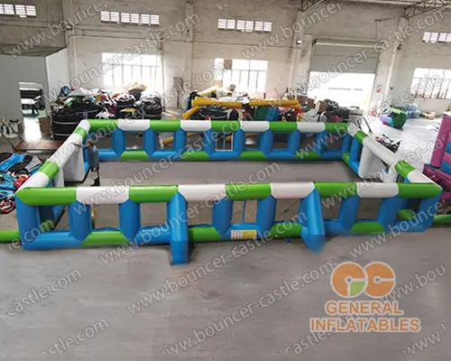 Inflatable football court