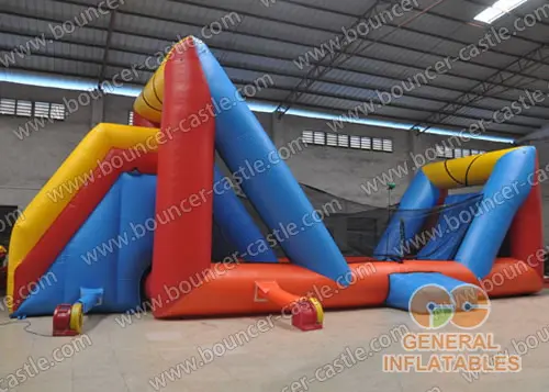 Water slide with sealed pool