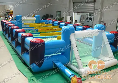 Water slide with sealed pool