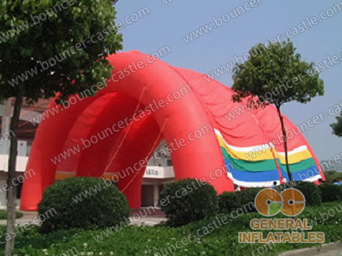 GTE-6 Inflatable Red Tunnel Tent